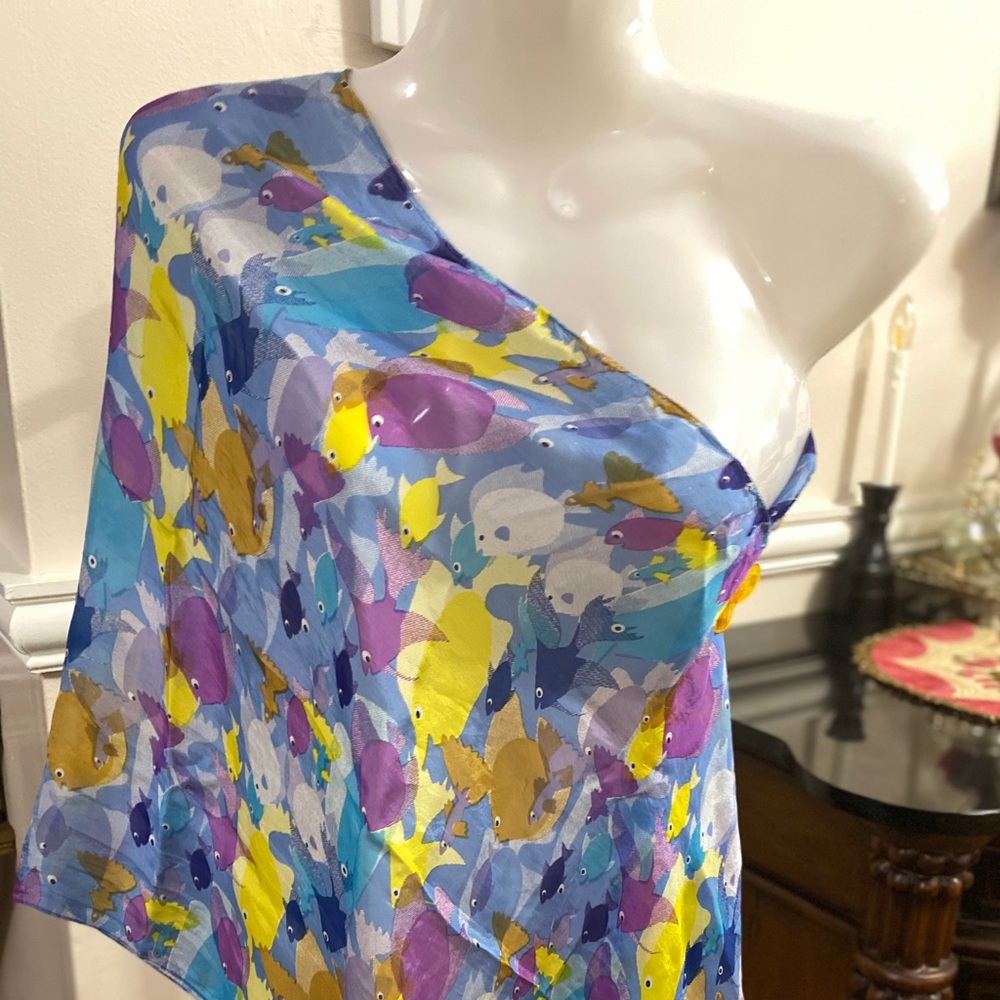 Vivante by VSA Fish Print Scarf